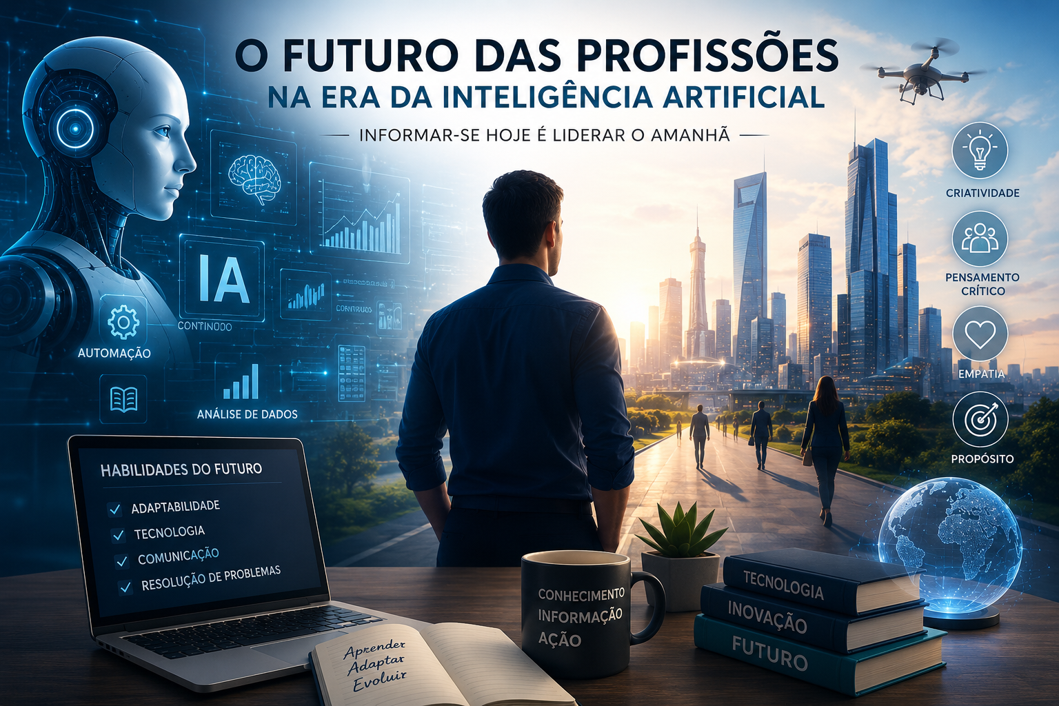O Futuro das Profissões na Era da Inteligência Artificial: Adaptar-se Não É Mais Opcional