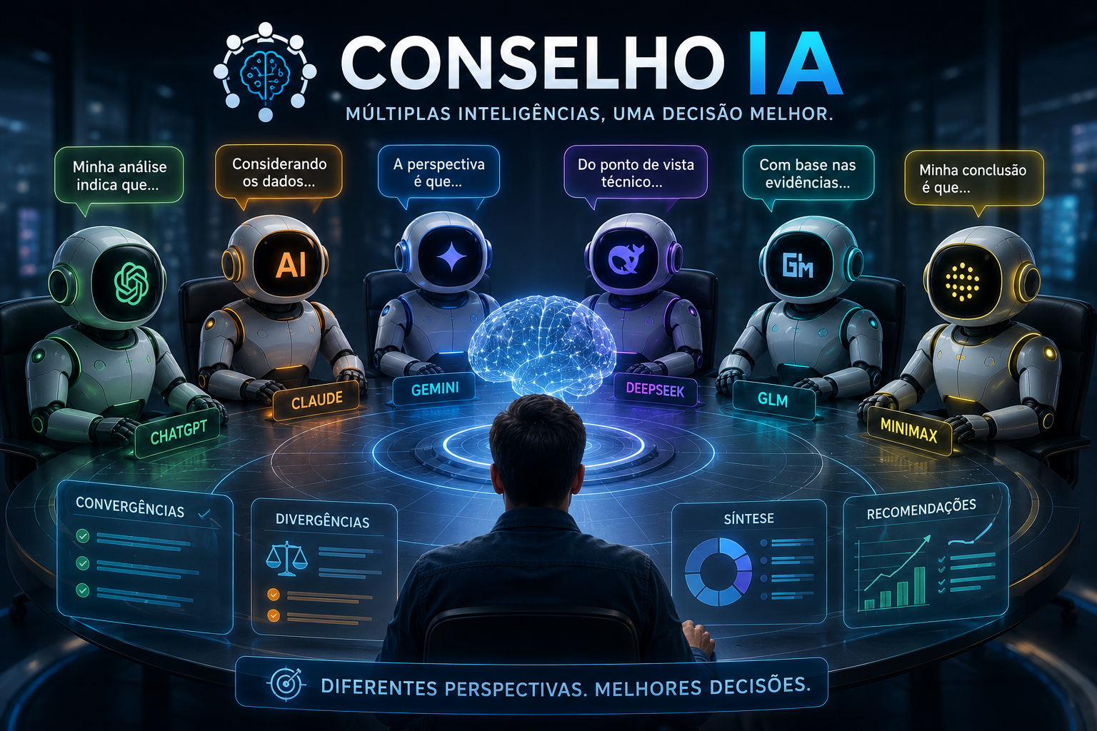 Conselho IA: Como Múltiplas Inteligências Artificiais Podem Ajudar Você a Tomar Melhores Decisões